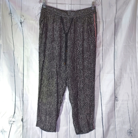 Ett Twa by Anthropologie pull-on floral Boho Hippie pants - Picture 1 of 16